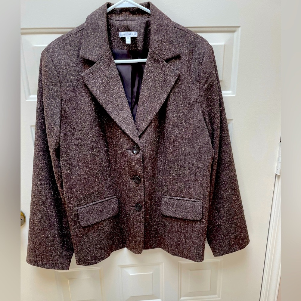 Blazer/Jacket NWOT Brown with beige flecks